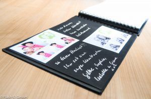 Fotos aus Fotobox im Buch